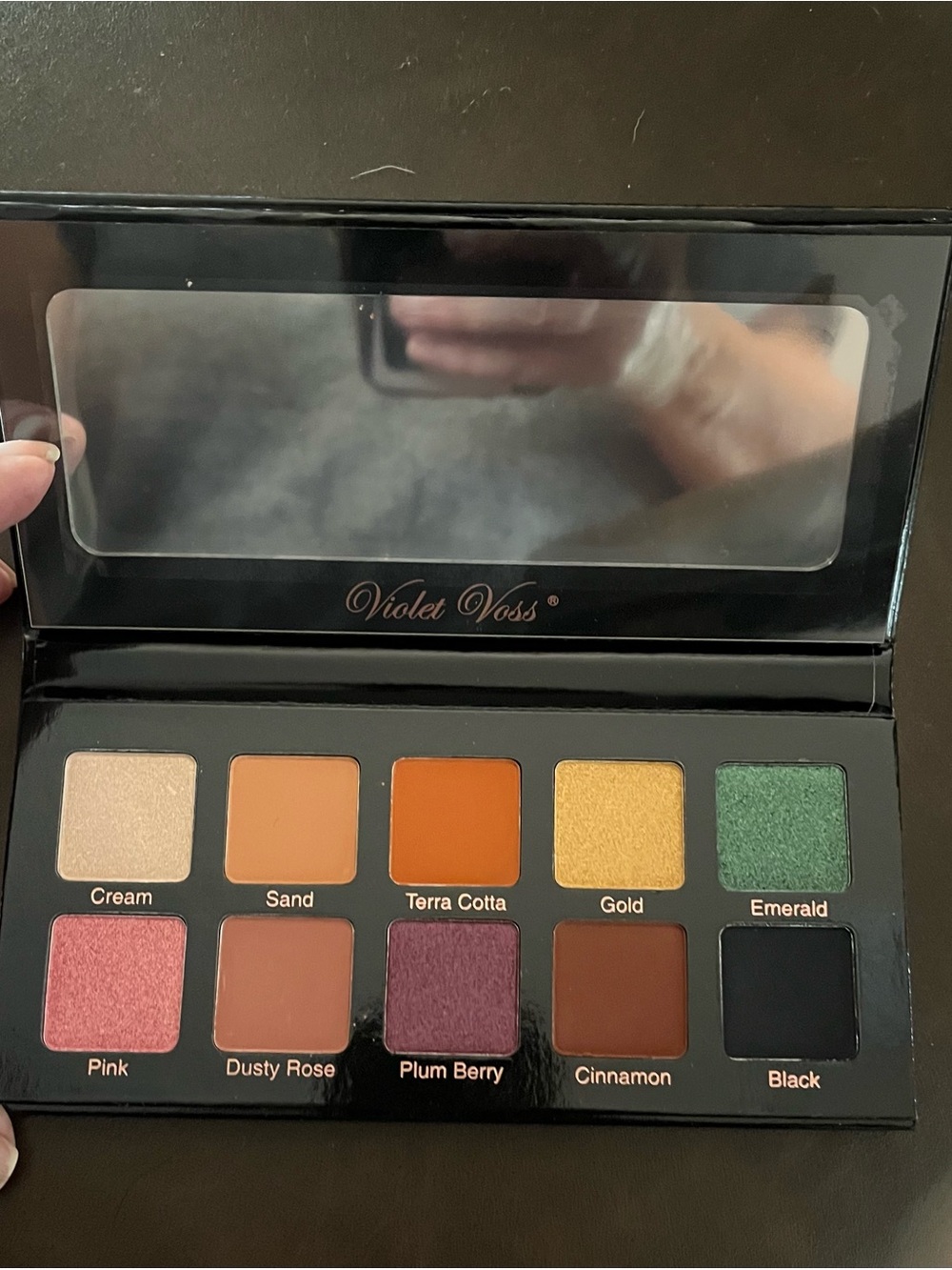 Violet Voss Warm & Jewel Tone Eyeshadow Palette - Emerald, Gold, Cream